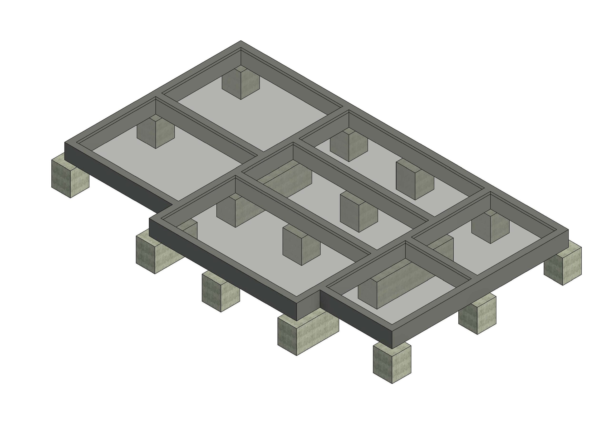 Fundatie izolata - Pentru case pe structura din lemn