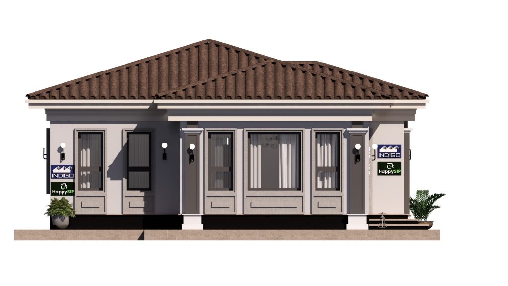 Casa la cheie din panouri SIP si structura din lemn timber frame