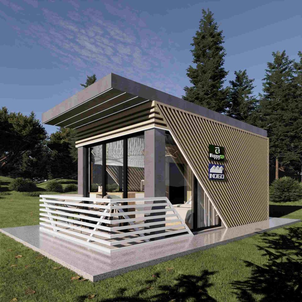 Capsula pe structura din lemn 003