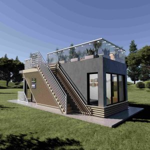 Capsula pe structura din lemn 30 - 004