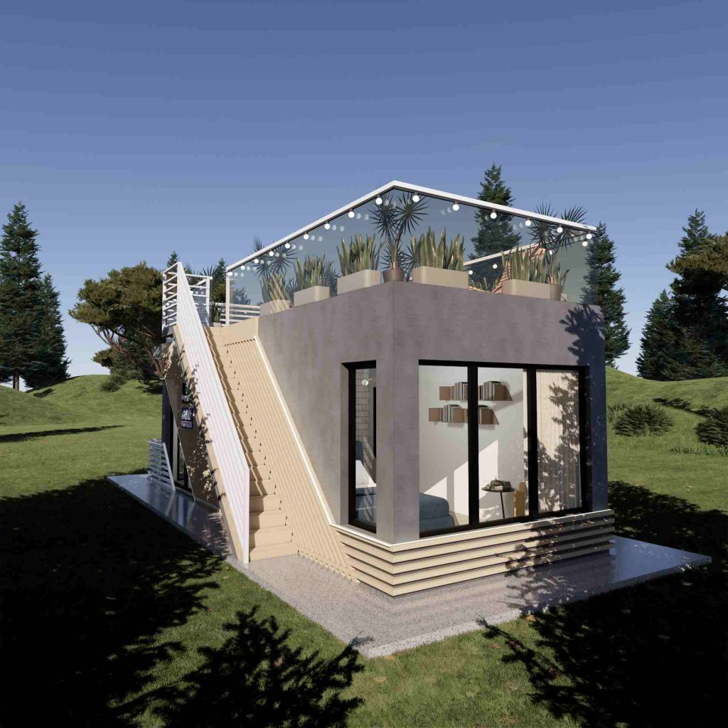 Capsula pe structura din lemn 30 - 005