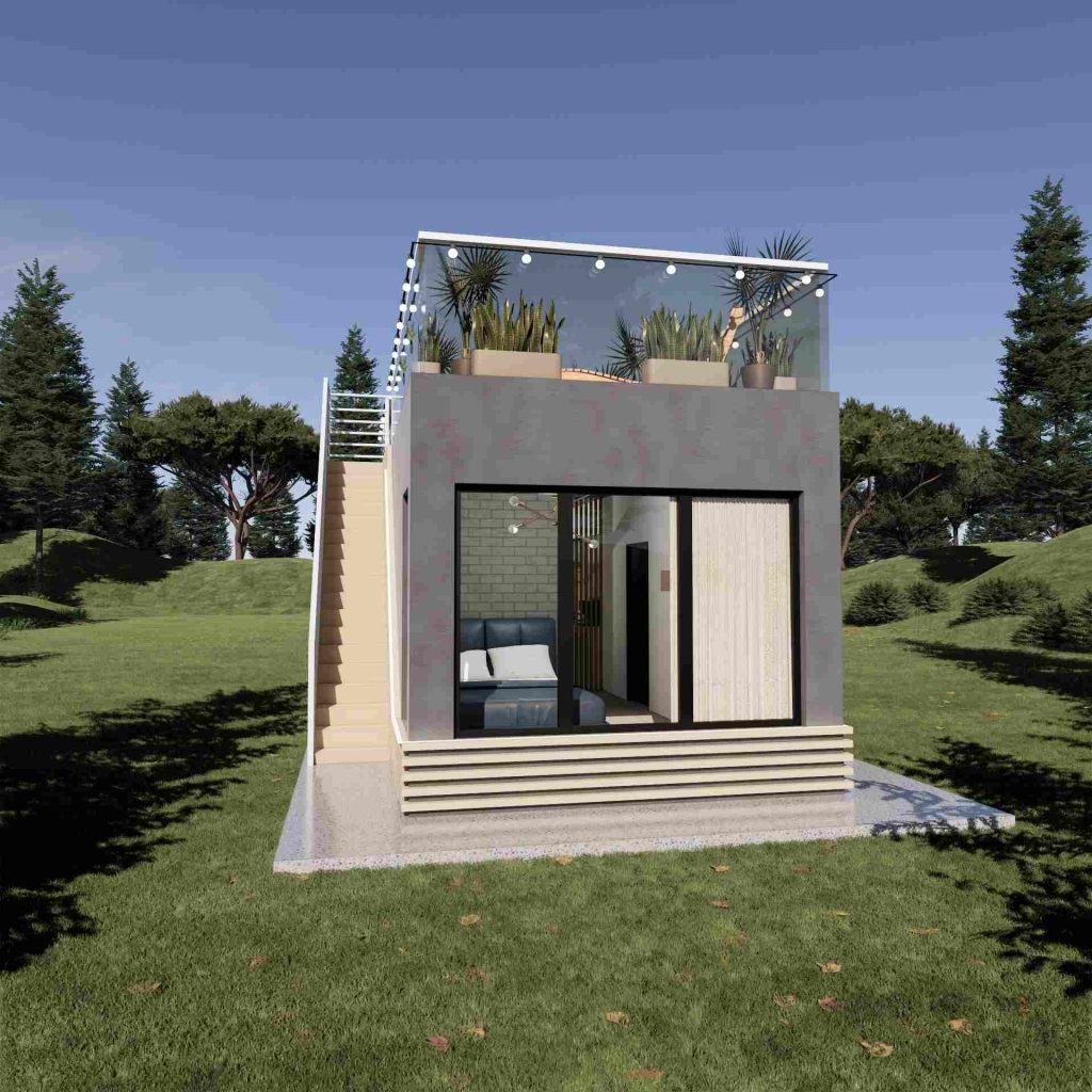 Capsula pe structura din lemn 30 - 006