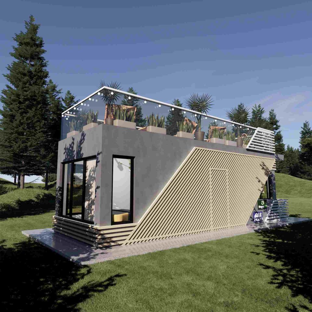 Capsula pe structura din lemn 30 - 007